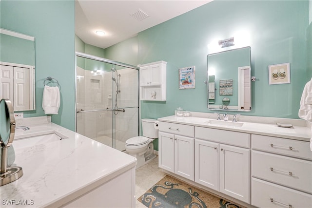 8804 Middlebrook Dr Unit 102, Fort Myers, FL 33908 - full bathroom featuring vanity, toilet, and a shower stall
