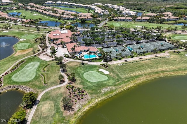 8804 Middlebrook Dr Unit 102, Fort Myers, FL 33908 - aerial view of property and surrounding area with nearby suburban area, a large body of water, and a golf club