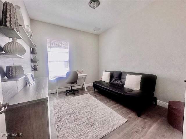 5489 Whispering Willow Way, Fort Myers, FL 33908 - home office with wood finished floors and baseboards