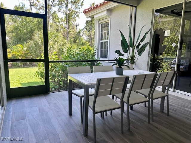 5489 Whispering Willow Way, Fort Myers, FL 33908 - sunroom / solarium featuring plenty of natural light