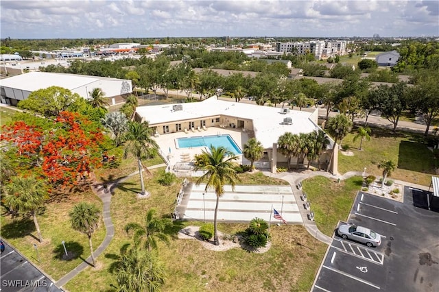 2100 Barkeley Ln Unit 1, Fort Myers, FL 33907 - aerial view of a pool