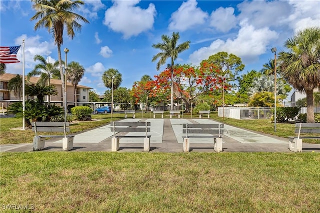 2100 Barkeley Ln Unit 1, Fort Myers, FL 33907 - view of community featuring shuffleboard