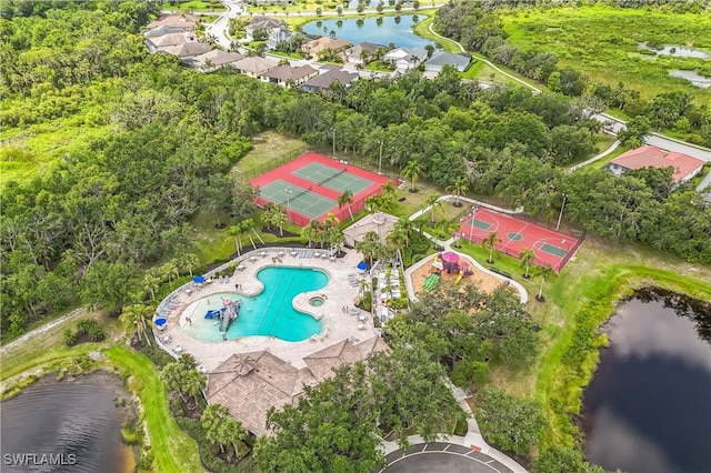 12642 Cara Cara Loop, Bradenton, FL 34212 - aerial view of a nearby body of water and a pool area