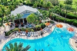 8761 Bellano Ct Unit 202, Naples, FL 34119 - view of swimming pool