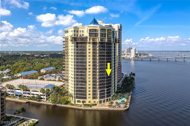 2797 1st St Unit 803, Fort Myers, FL 33916 - view of apartment building / complex with a water view