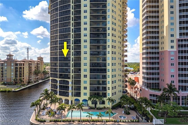 2797 1st St Unit 803, Fort Myers, FL 33916 - view of property with a water view