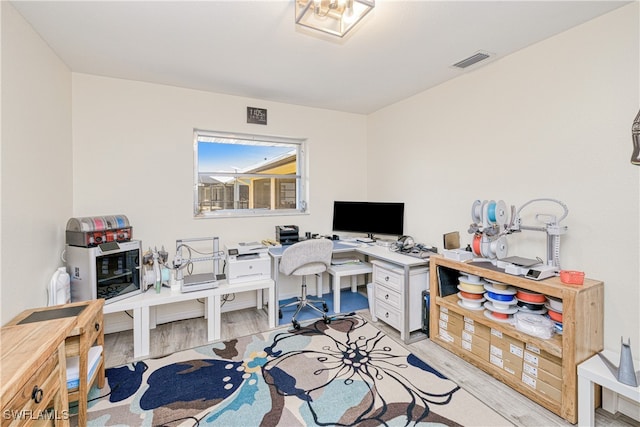25379 Paladin Ln, Punta Gorda, FL 33983 - office area with light wood-style floors