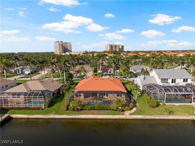 1069 SW 57th St, Cape Coral, FL 33914 - aerial view of residential area featuring a nearby body of water