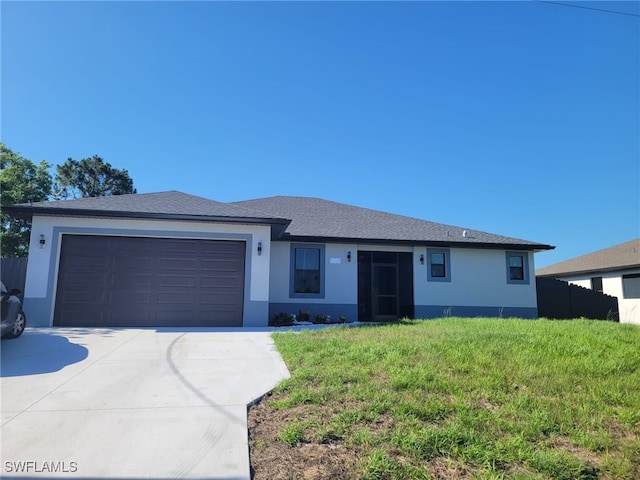 3016 6th St W, Lehigh Acres, FL 33971 - ranch-style house featuring driveway, a garage, and stucco siding