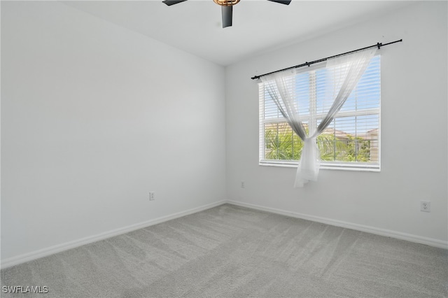 2810 Blossom Way, Naples, FL 34120 - unfurnished room with ceiling fan, carpet, and baseboards