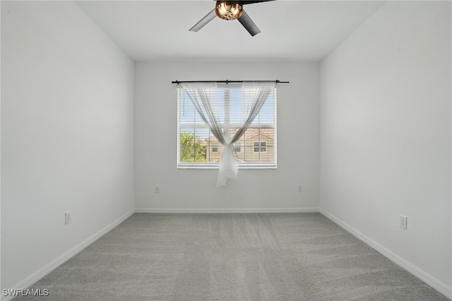 2810 Blossom Way, Naples, FL 34120 - unfurnished room featuring carpet floors, ceiling fan, and baseboards