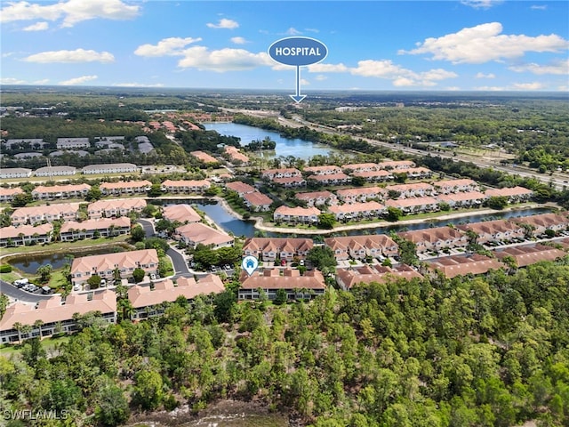 1335 Henley St Unit 802, Naples, FL 34105 - aerial view of residential area with a large body of water