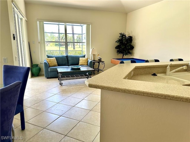 28171 L Burton Fletcher Ct, Bonita Springs, FL 34135 - living area with light tile patterned flooring