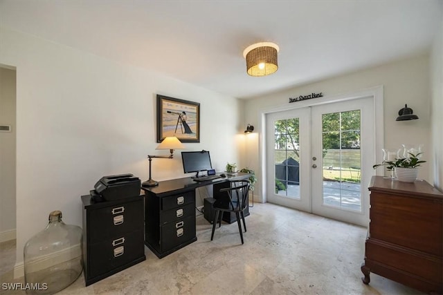 2777 Clipper Way, Naples, FL 34104 - office with french doors