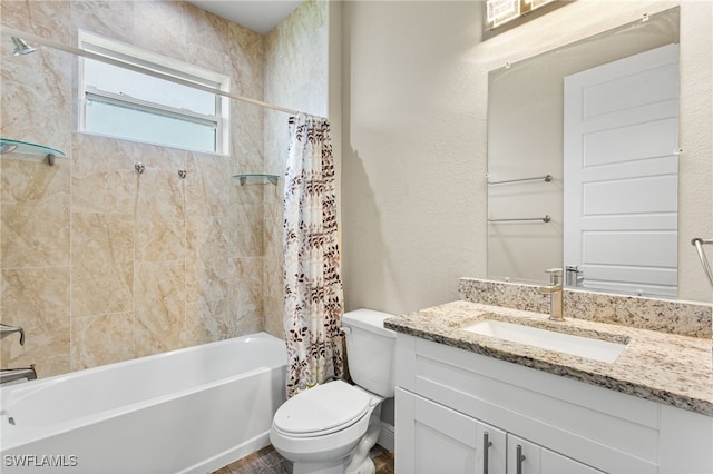 1049 Solar Ct, Labelle, FL 33935 - full bath featuring toilet, shower / bath combination with curtain, and vanity