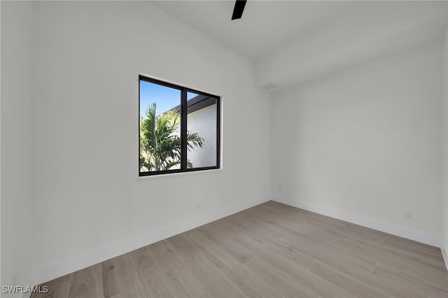 419 NW 7th Ave, Cape Coral, FL 33993 - unfurnished room featuring light wood-type flooring, baseboards, and ceiling fan