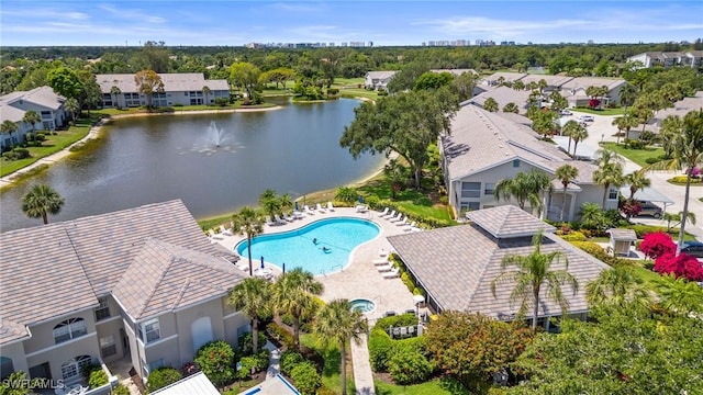 1771 Bermuda Greens Blvd Unit O4, Naples, FL 34110 - bird's eye view of a large body of water and a pool area