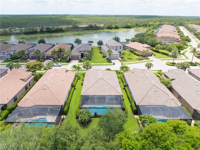 23778 Pebble Pointe Ln, Estero, FL 34135 - aerial view of residential area with a large body of water