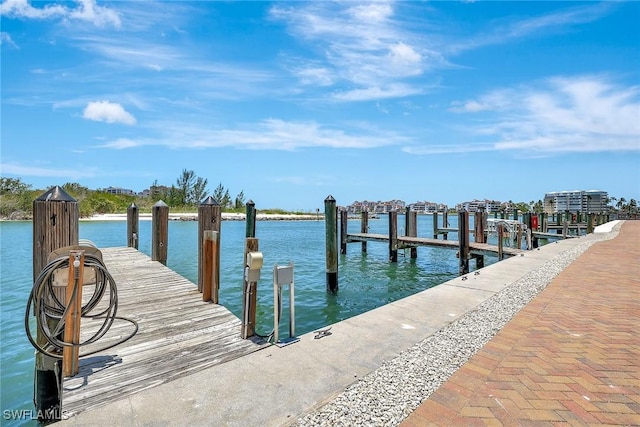 1206 Edington Pl Unit D304, Marco Island, FL 34145 - dock area with a water view