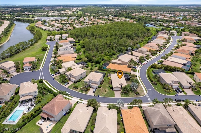 11107 Sparkleberry Dr, Fort Myers, FL 33913 - aerial view of property's location with a nearby body of water and nearby suburban area