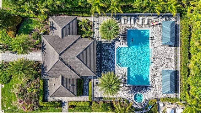 7028 Mistral Way, Fort Myers, FL 33966 - bird's eye view of a pool