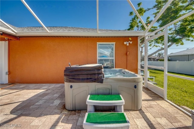 1812 SW 10th Ter, Cape Coral, FL 33991 - view of patio / terrace featuring a hot tub