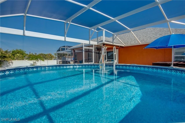 1812 SW 10th Ter, Cape Coral, FL 33991 - view of pool featuring glass enclosure