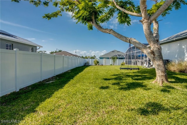 1812 SW 10th Ter, Cape Coral, FL 33991 - view of yard with glass enclosure