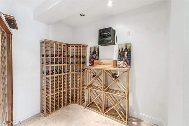 175 Topanga Dr, Bonita Springs, FL 34134 - wine area with baseboards and recessed lighting