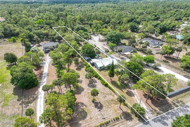 180 20th St SE, Naples, FL 34117 - view of property location with a heavily wooded area and property parcel outlined