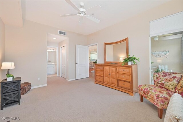 14121 Brant Point Cir Unit 1403, Fort Myers, FL 33919 - living area featuring ceiling fan, carpet floors, and baseboards