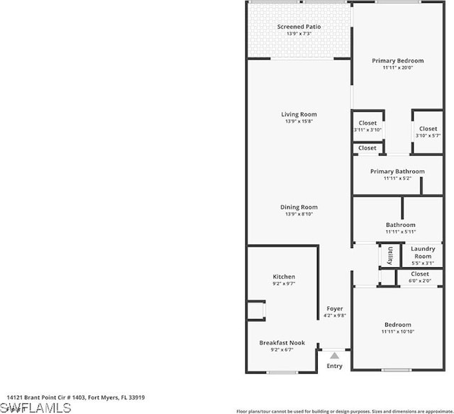 14121 Brant Point Cir Unit 1403, Fort Myers, FL 33919 - room layout