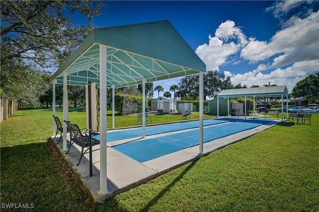 14121 Brant Point Cir Unit 1403, Fort Myers, FL 33919 - view of community with shuffleboard