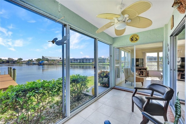 1829 SE 41st St Unit 1I, Cape Coral, FL 33904 - sunroom featuring tile patterned floors