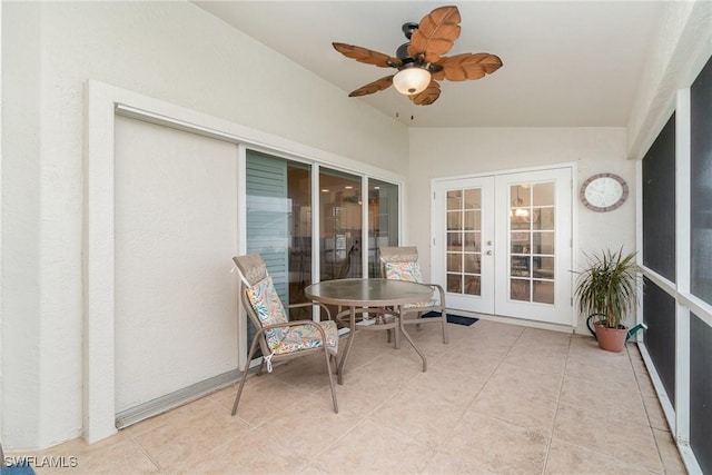 3708 SW 2nd Ln, Cape Coral, FL 33991 - sunroom with french doors and lofted ceiling