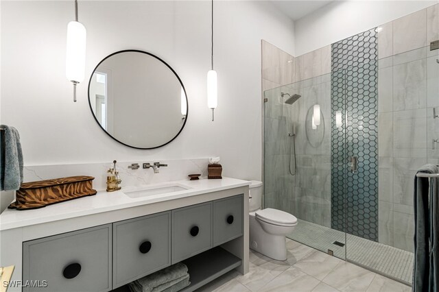 493 Myrtle Rd, Naples, FL 34108 - full bath with vanity, toilet, and a stall shower