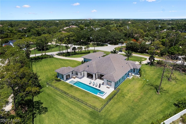 493 Myrtle Rd, Naples, FL 34108 - aerial view of property and surrounding area with a pool