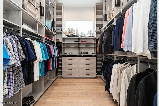 493 Myrtle Rd, Naples, FL 34108 - spacious closet featuring light wood finished floors