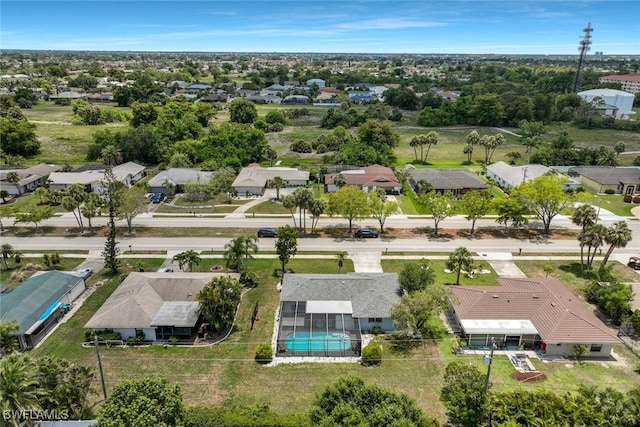 3822 Palm Tree Blvd, Cape Coral, FL 33904 - aerial view of residential area featuring a pool area