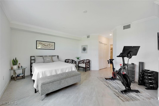 12003 Hawthorn Lake Dr Unit 101, Fort Myers, FL 33913 - bedroom with ornamental molding