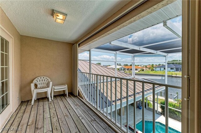 414 Caicos Dr, Punta Gorda, FL 33950 - balcony featuring a water view and a residential view