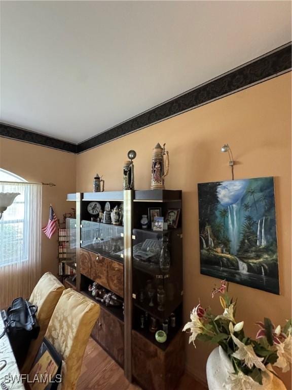 3430 Allegheny Ct, Naples, FL 34120 - living room with wood finished floors