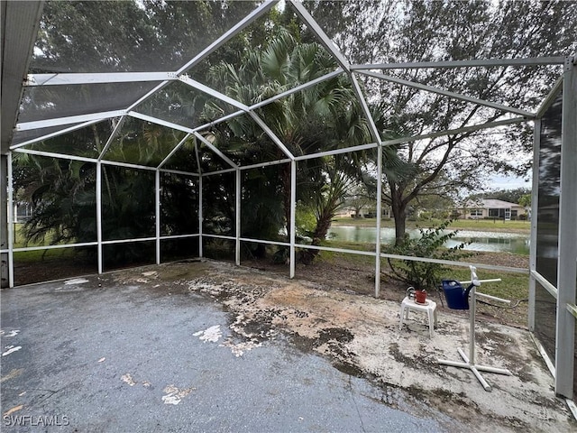 3430 Allegheny Ct, Naples, FL 34120 - exterior space featuring a water view and glass enclosure