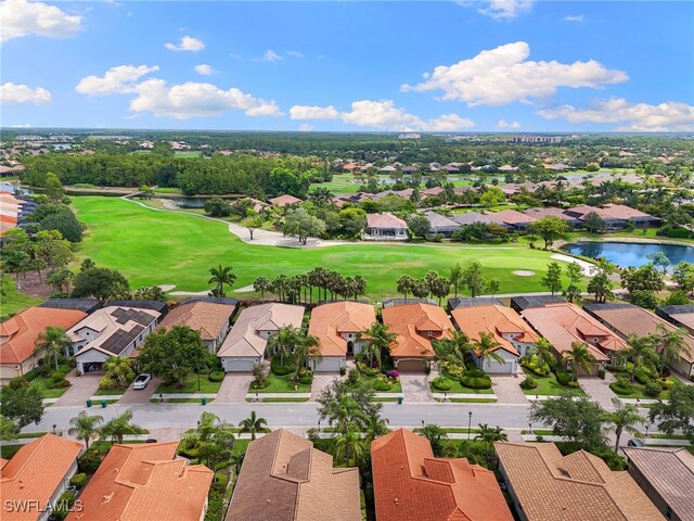6492 Caldecott Dr, Naples, FL 34113 - aerial view of residential area featuring a large body of water and a golf club