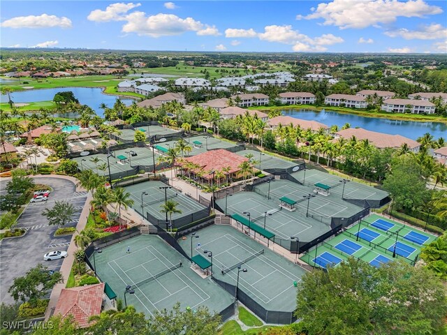 6492 Caldecott Dr, Naples, FL 34113 - aerial perspective of suburban area featuring a nearby body of water
