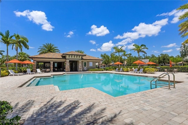 6624 Palmerston Dr, Fort Myers, FL 33966 - community pool featuring a patio