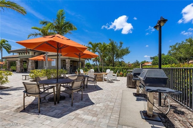 6624 Palmerston Dr, Fort Myers, FL 33966 - view of patio / terrace with outdoor dining space