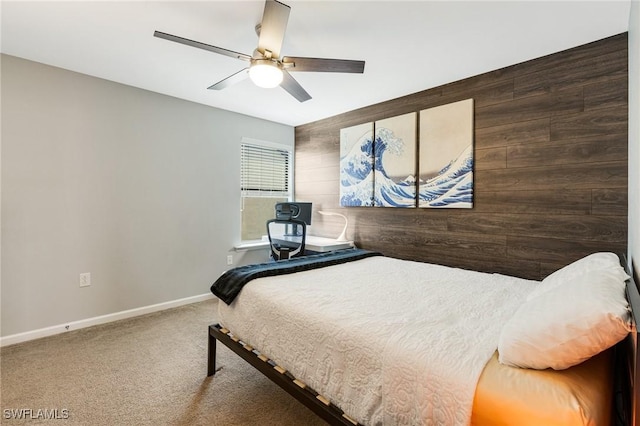 6624 Palmerston Dr, Fort Myers, FL 33966 - carpeted bedroom with baseboards and ceiling fan