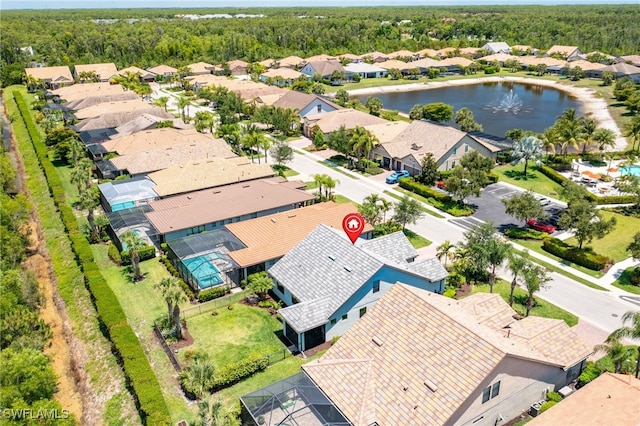 6624 Palmerston Dr, Fort Myers, FL 33966 - aerial view of residential area featuring a nearby body of water