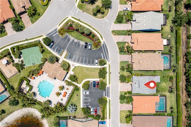 6624 Palmerston Dr, Fort Myers, FL 33966 - aerial overview of property's location featuring a pool area and nearby suburban area